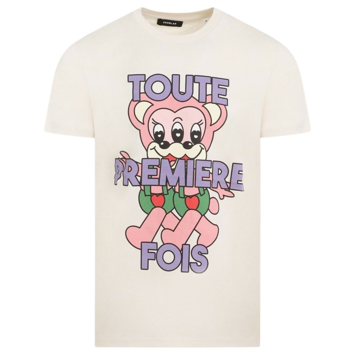 【EGONLAB】UPSIDE DOWN T-SHIRT Egonlab Multicolor Upside Down T-shirt In Dark Multicolor