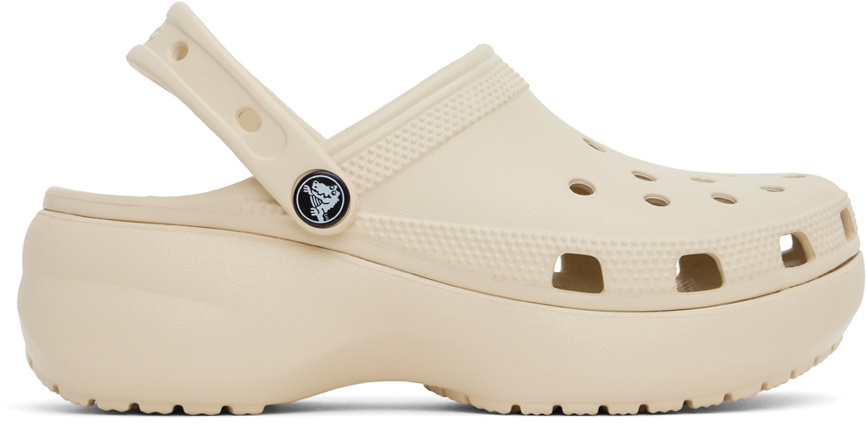 Crocs Off-White Classic Platform Clogs