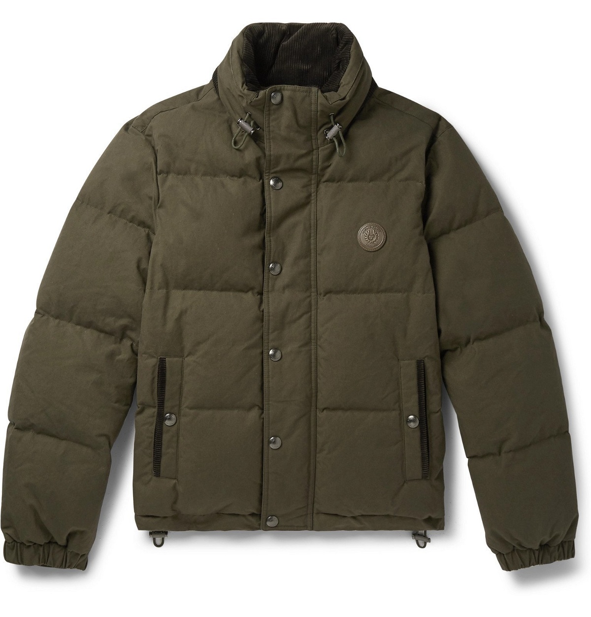 Photo: Belstaff - Aviation Quilted Cotton-Canvas Down Jacket - Green