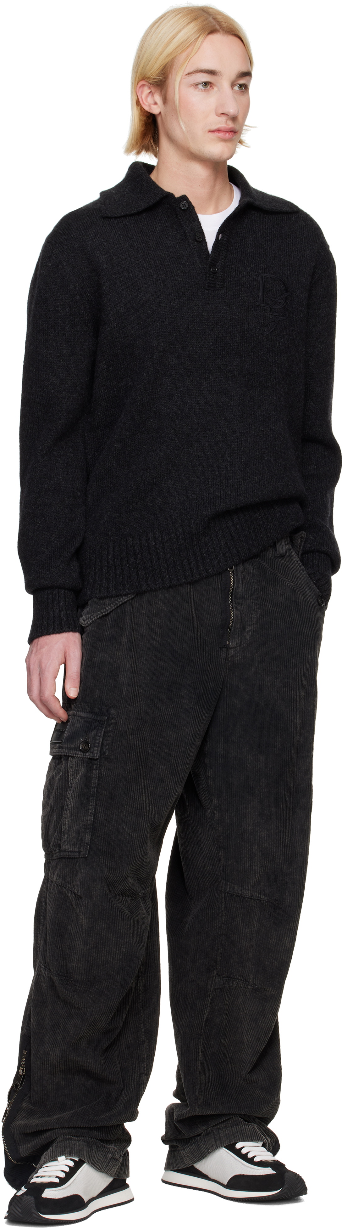 Dolce&Gabbana Gray Re-Edition Garment Dyed Cargo Pants