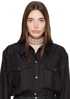 Our Legacy Beige Corset Choker