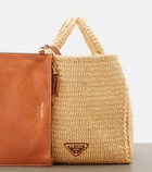 Prada Medium raffia-effect shopper