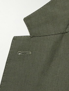 Canali - Linen and Wool-Blend Suit Jacket - Green