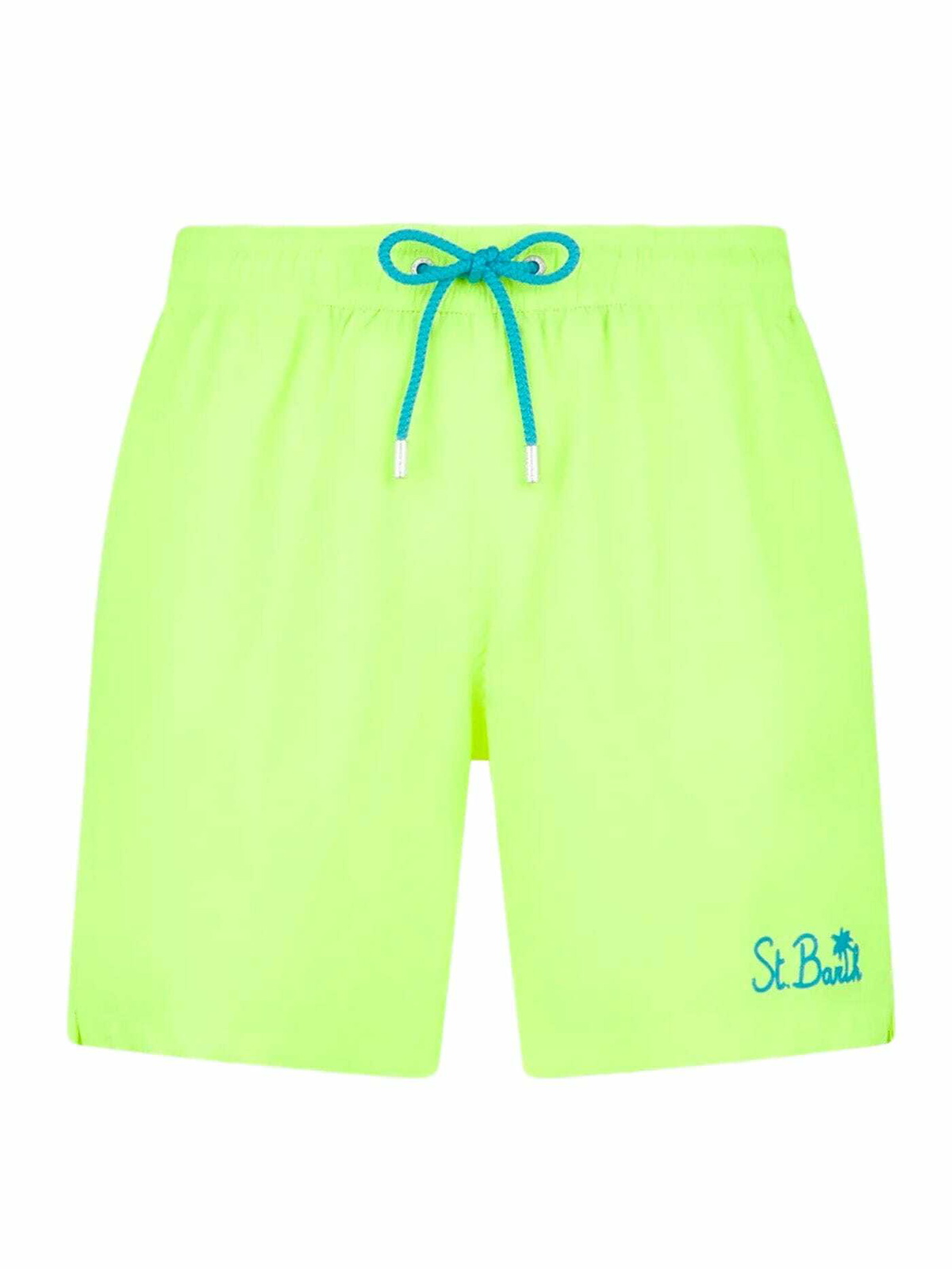 MC2 Saint Barth Man Fluo Yellow Comfort Swim Shorts MC2 Saint Barth