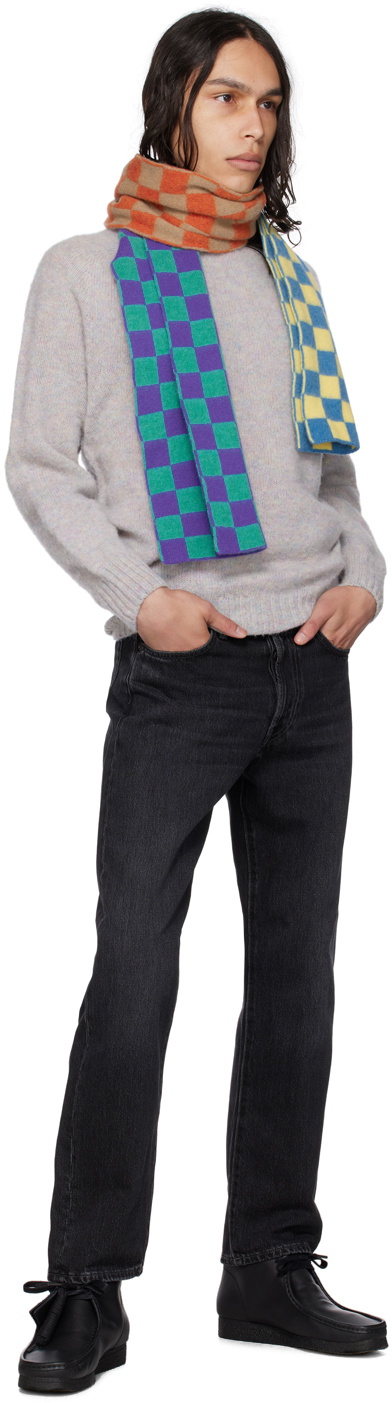 Howlin' Multicolor Cosmic Checkerboard Scarf