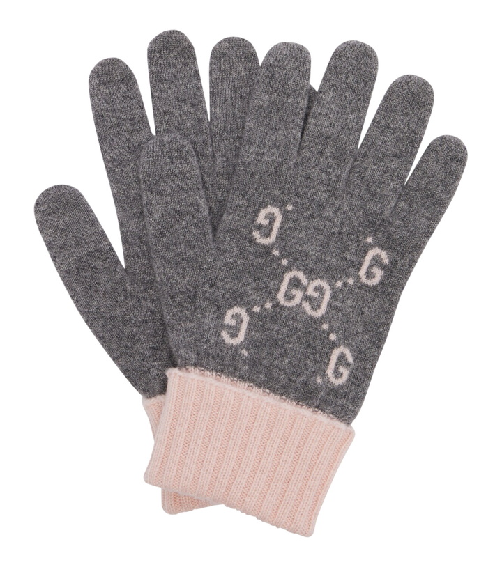 Photo: Gucci GG jacquard cashmere gloves