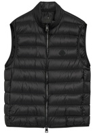 Moncler Quilted Logo-appliquéd Shell Gilet Black