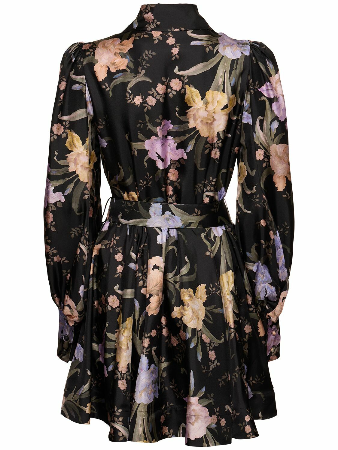 ZIMMERMANN Eden Belted Flip Silk Mini Dress Zimmermann