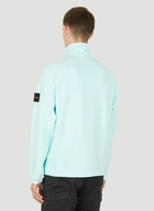 Compass Patch Track Jacket in Light Blue