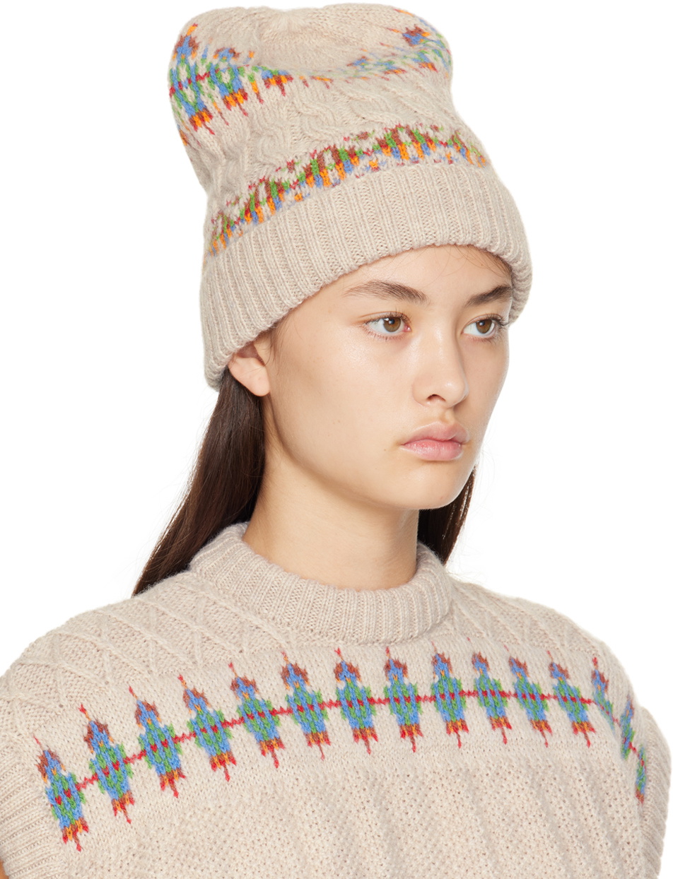 Henrik Vibskov Beige Jack Beanie