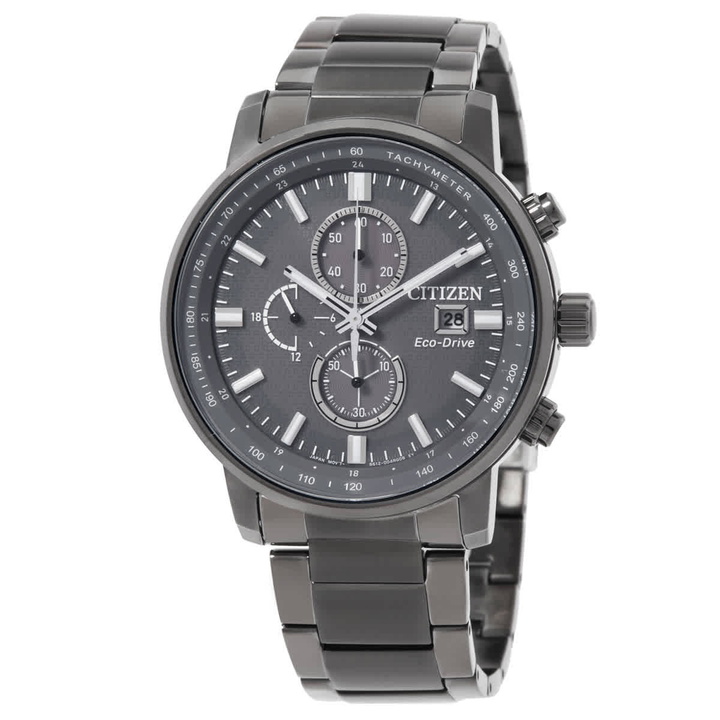 Photo: Citizen Eco-Drive Chronograph Grey Dial Mens Watch CA0847-88H