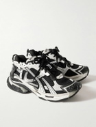 Balenciaga - Runner Distressed Rubber and Mesh Sneakers - White