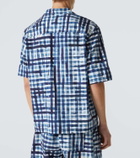 Bottega Veneta Gingham cotton bowling shirt