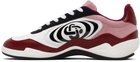 Casablanca Burgundy & White Squash Indoor Sneakers