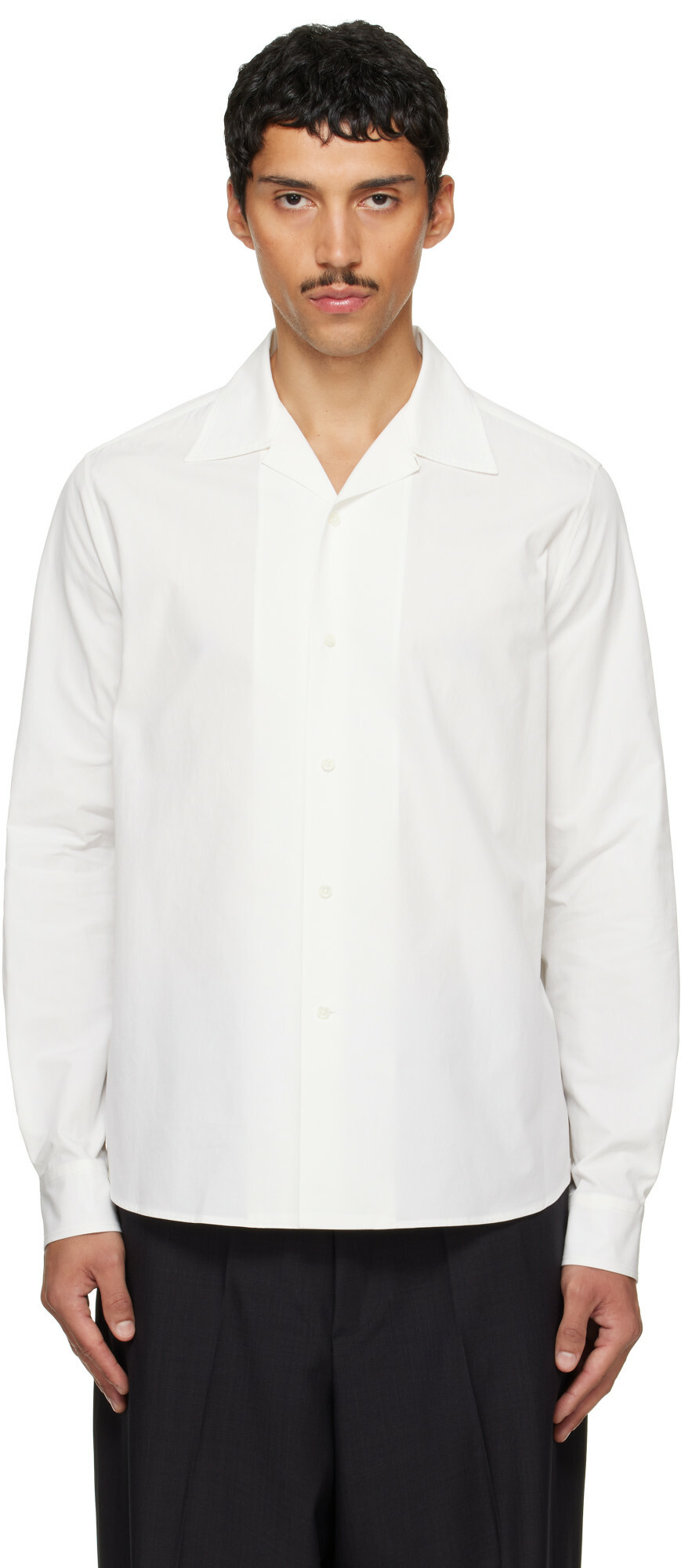 Jil Sander Off-White Camp Collar Shirt