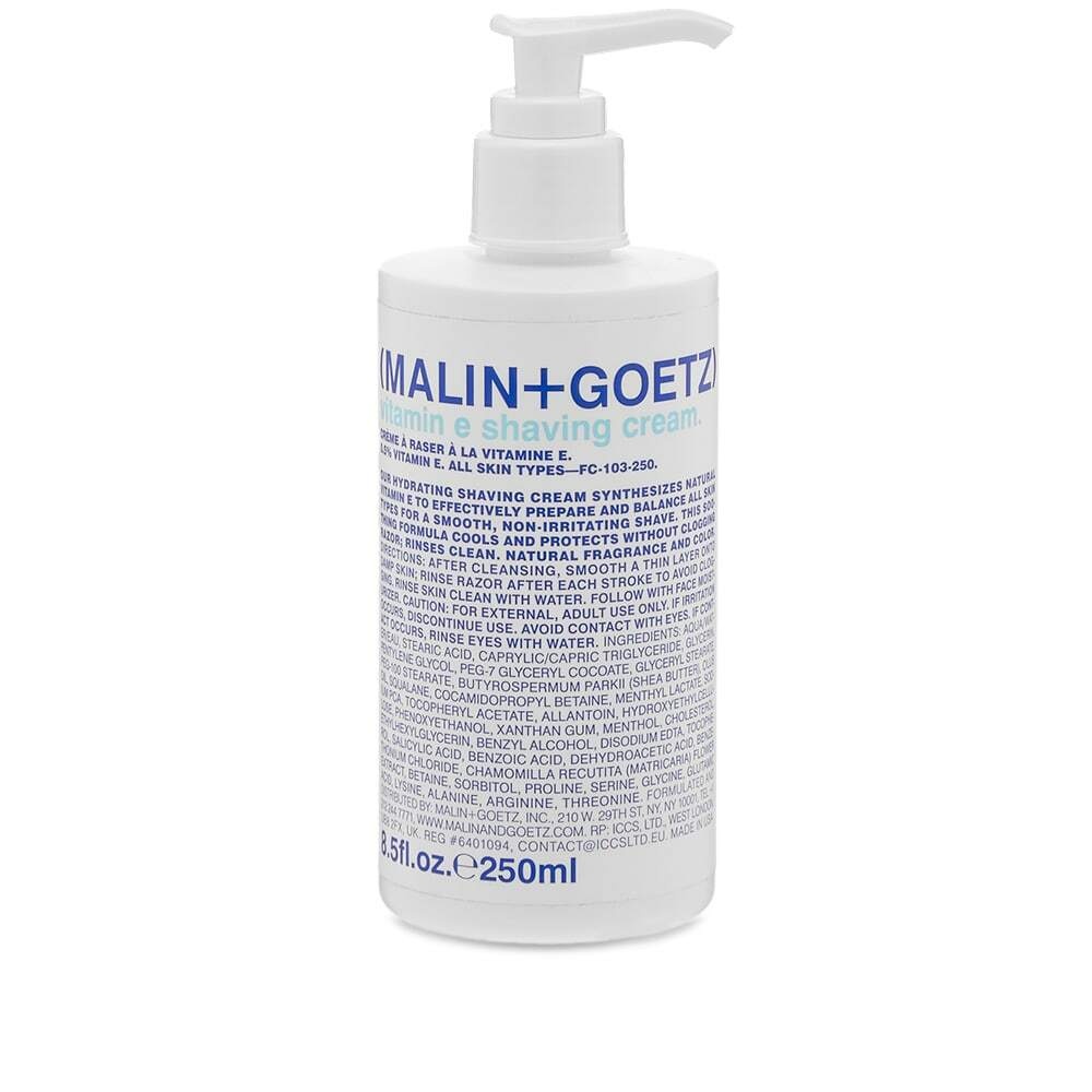 Photo: Malin + Goetz Vitamin E Shaving Cream in 250ml