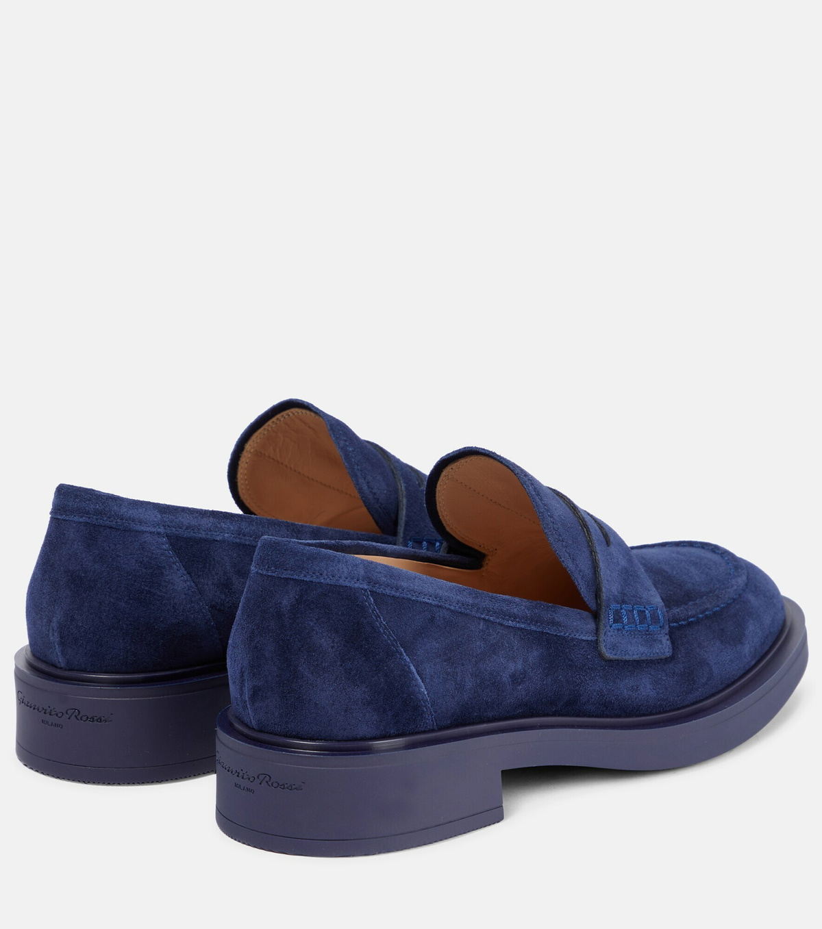 Gianvito Rossi Multicolor Calf Leather Bos Taurus Slip-On Loafers main image 0