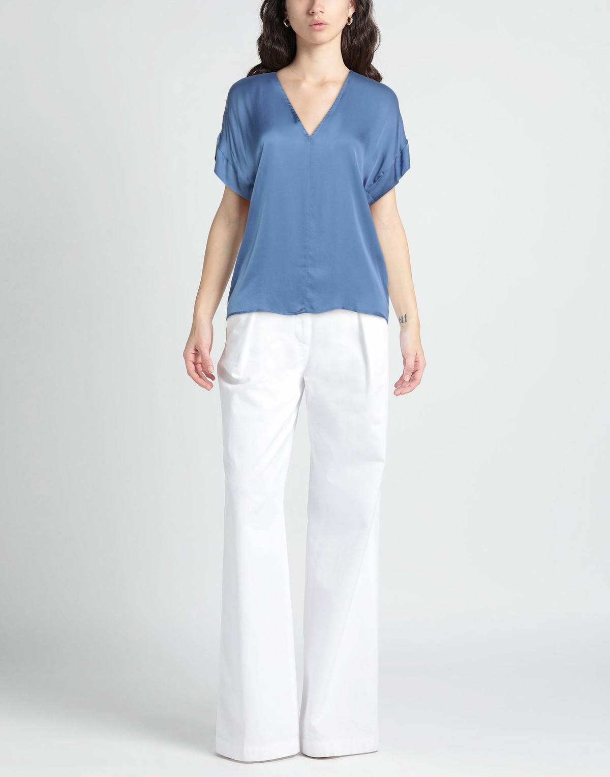 Alessia Santi Womens Top Slate in Blue