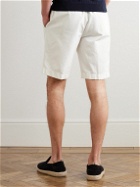 Loro Piana - Straight-Leg Cotton-Blend Bermuda Shorts - White