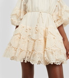 Zimmermann - Pompom broderie anglaise ramie minidress