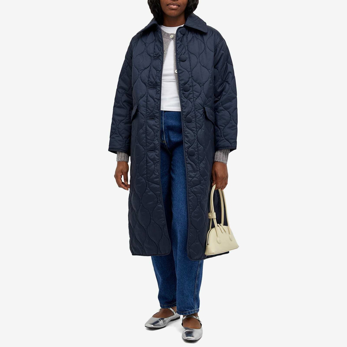 barbour by alexa chung コート BARBOUR + ALEXACHUNG Dorothy cotton-corduroy trimmed waxed