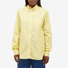 Saks Potts Women's Williams Stripe Shirt in Yellow Melon Stripe