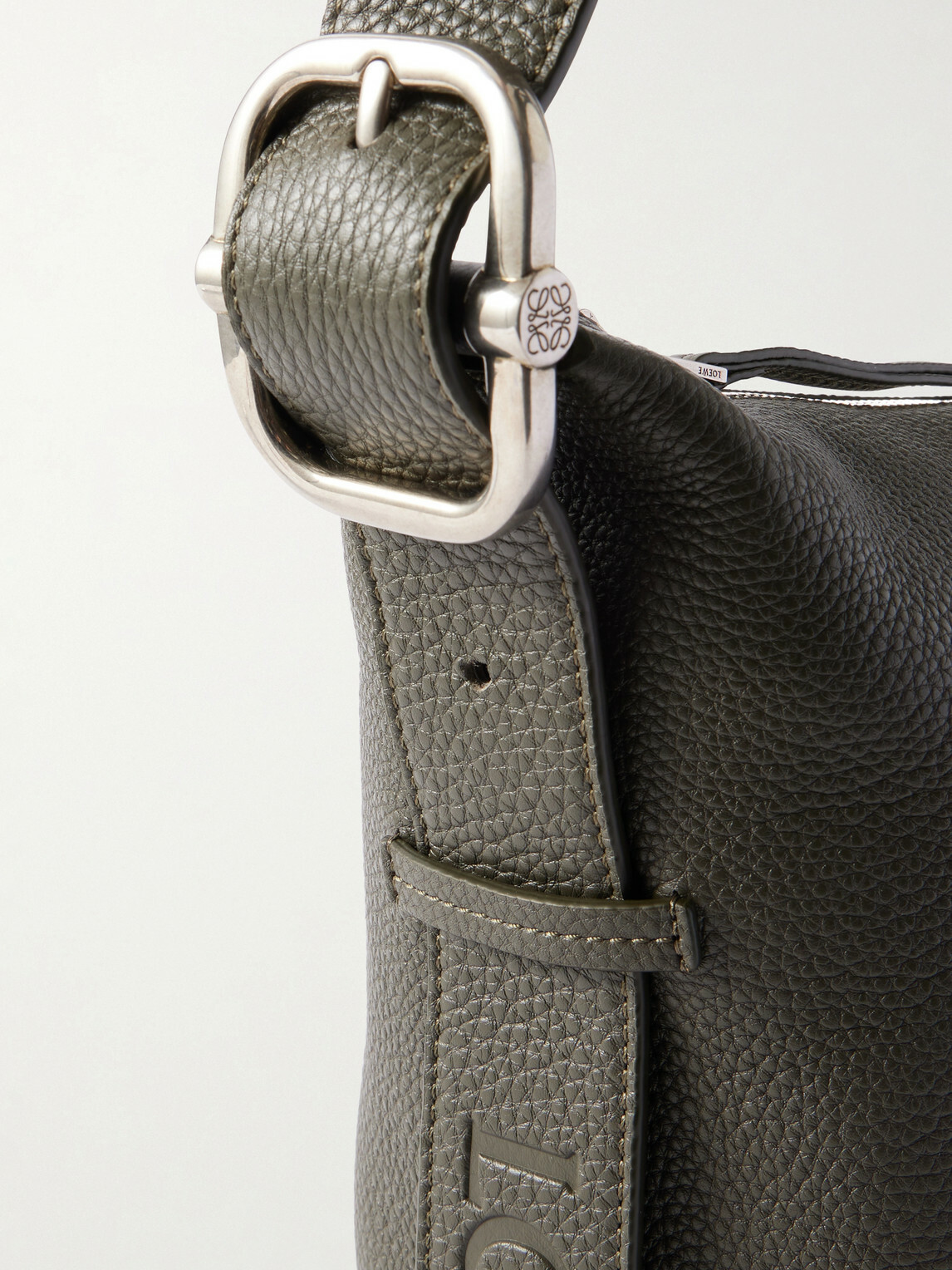LOEWE - Loop Full-Grain Leather Messenger Bag