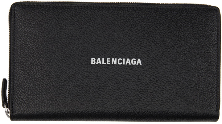 Photo: Balenciaga Black Cash Continental Wallet