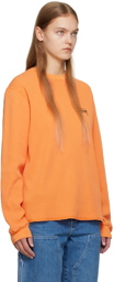 Stüssy Orange Thermal Long Sleeve T-Shirt