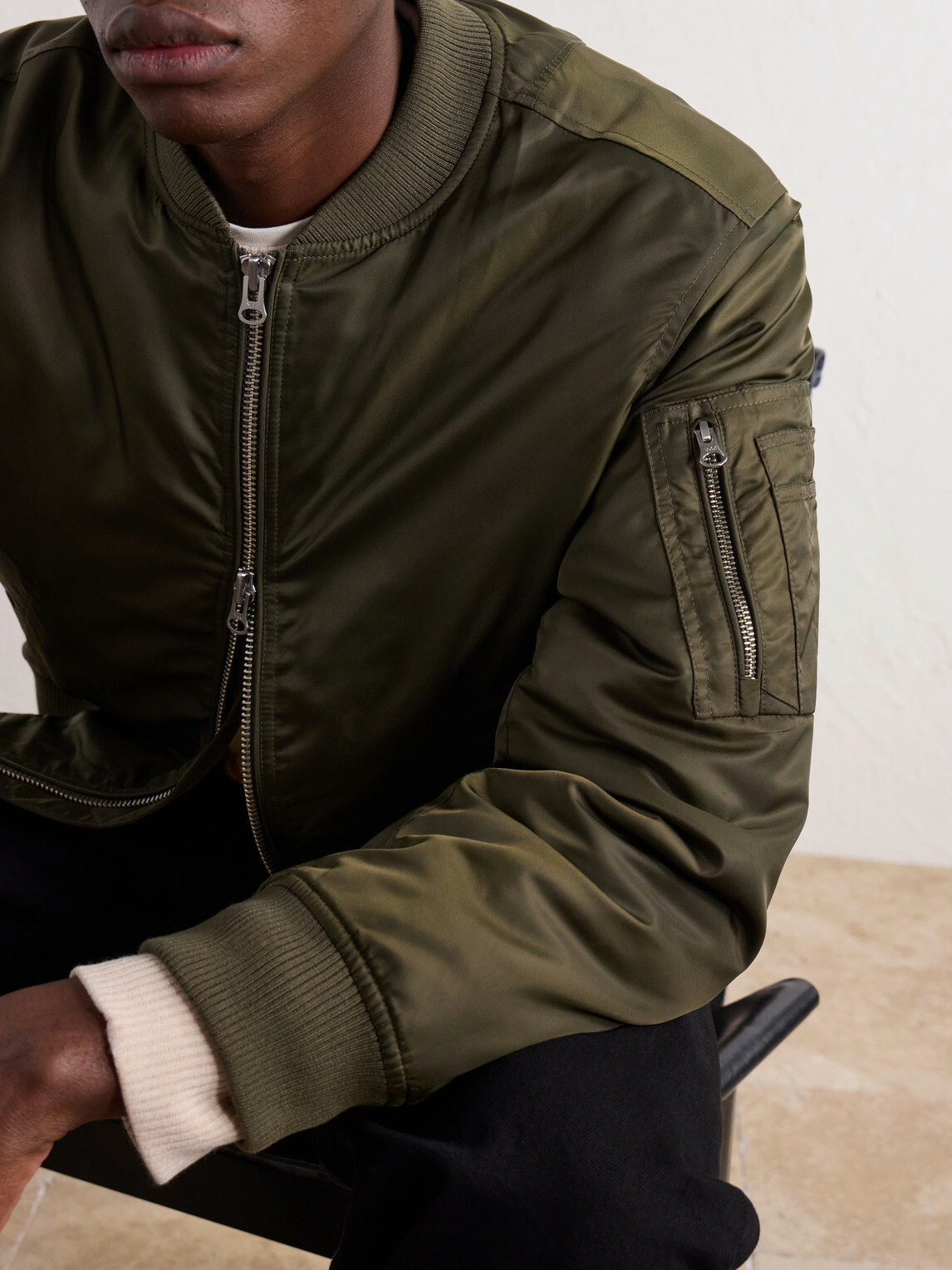 Corridor - Padded Shell Bomber Jacket - Green