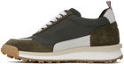 Thom Browne Khaki Alumni Sneakers