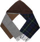 Ottolinger Brown & Multicolor Deconstructed Hoodie Scarf
