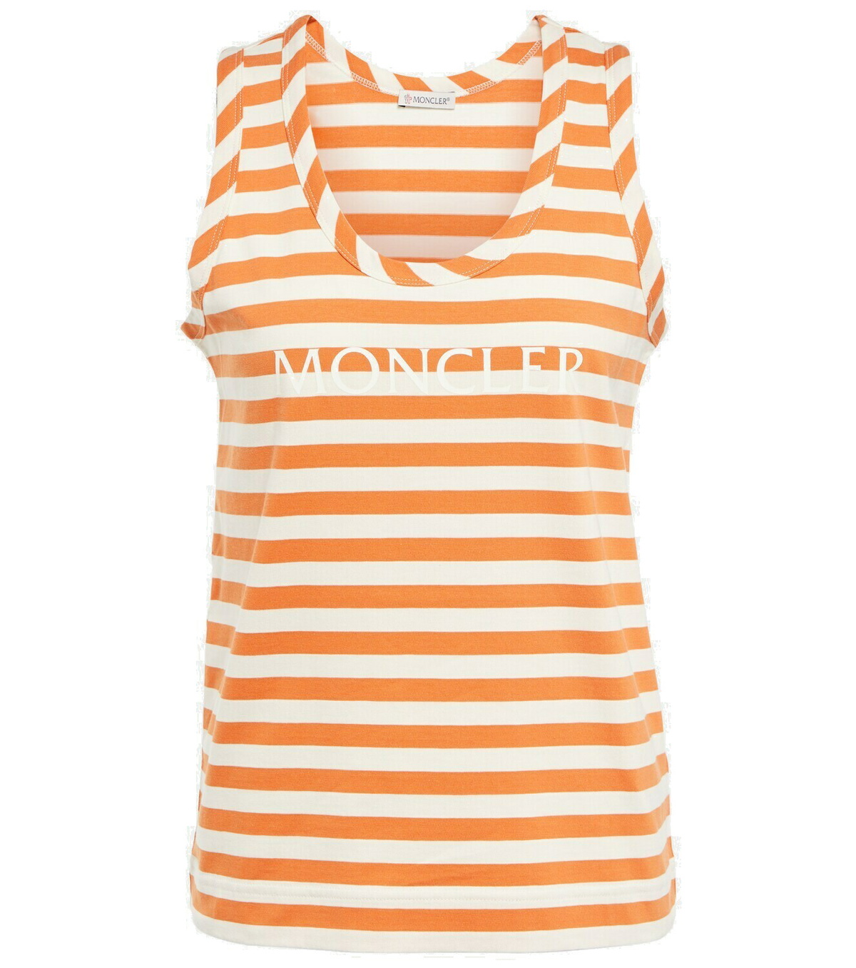 Moncler White Printed Tank Top Moncler