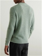 Loro Piana - Honeycomb-Knit Cashmere Sweater - Green