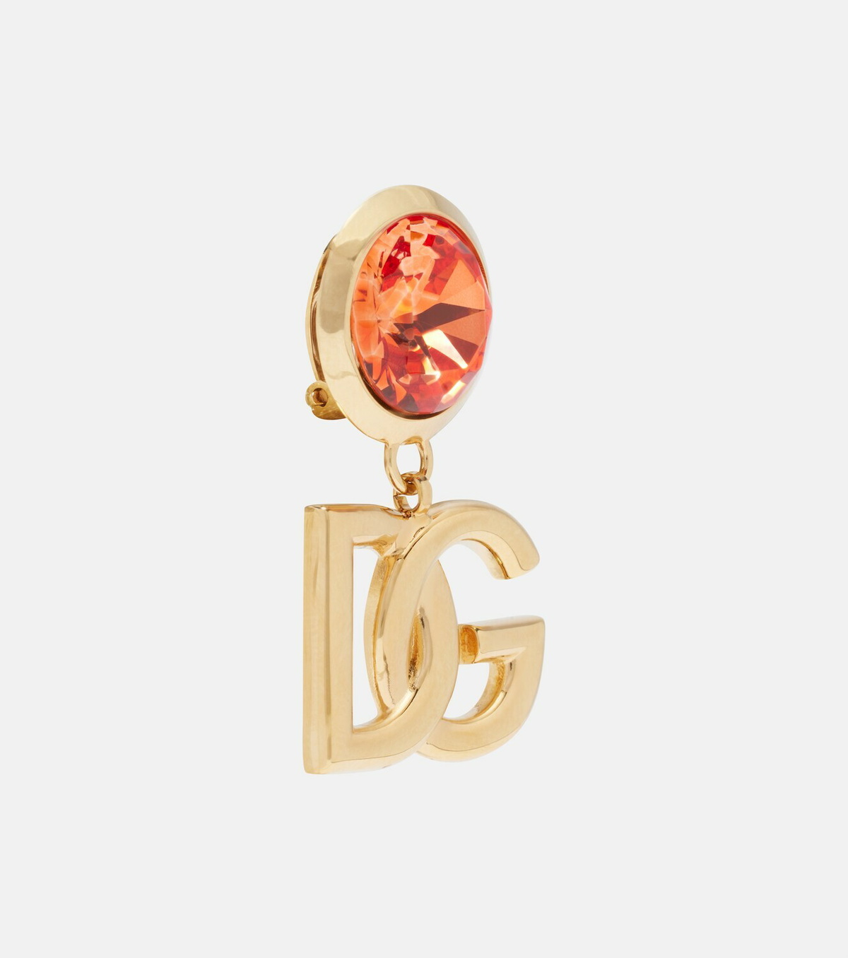 Dolce&Gabbana DG embellished clip-on earrings