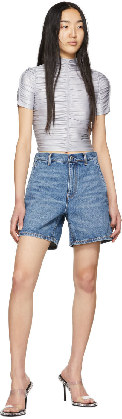 alexander wang zip shorts