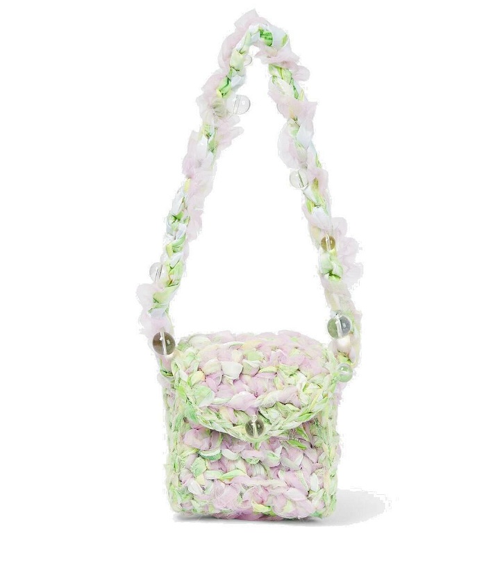 Photo: Susan Fang Mini crochet tulle shoulder bag
