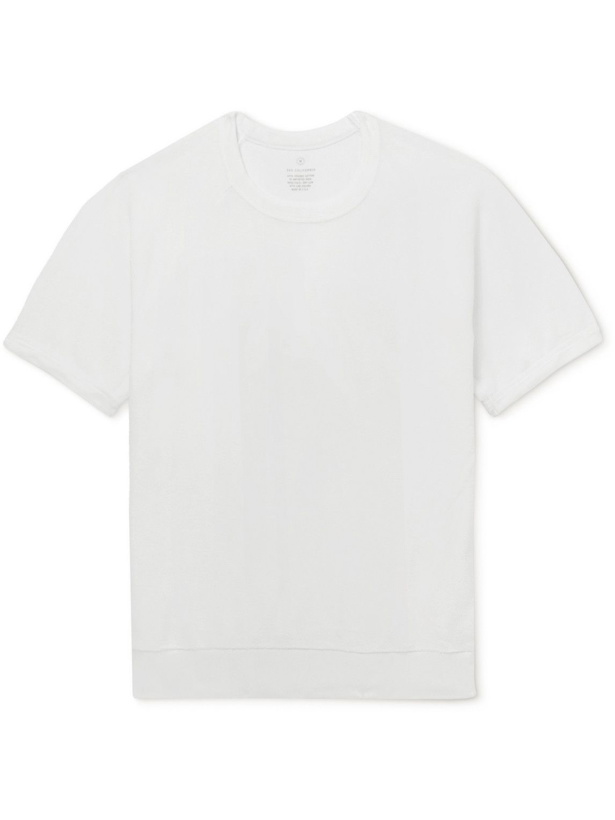 Photo: Save Khaki United - Garment-Dyed Organic Cotton-Terry T-Shirt - White