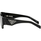 Prada Eyewear Black Triangle Logo Sunglasses