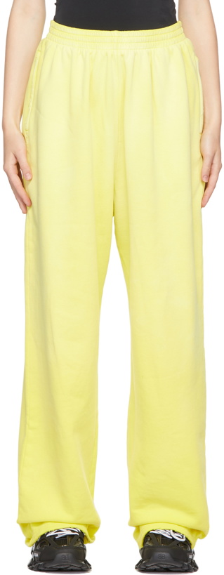 Photo: Balenciaga Yellow Large Fit Lounge Pants