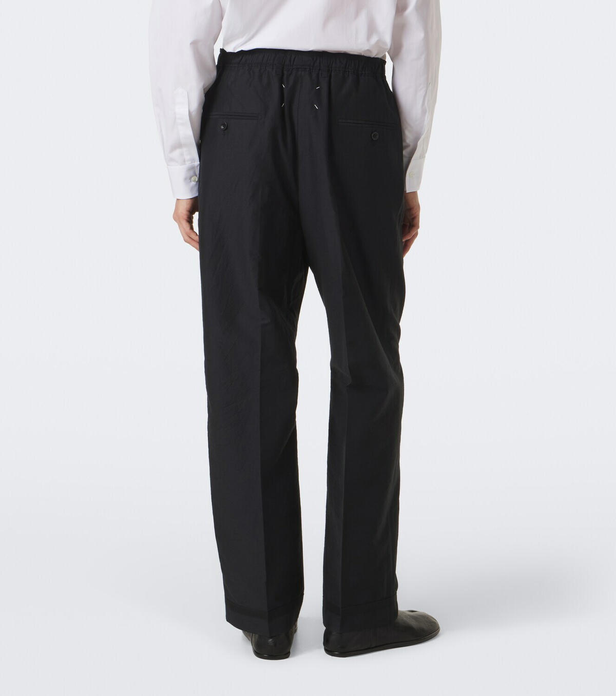 Maison Margiela Cotton and silk-blend straight pants