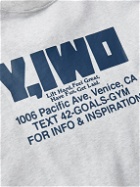 Y,IWO - Hardwear Logo-Print Cotton-Jersey Sweatshirt - Gray