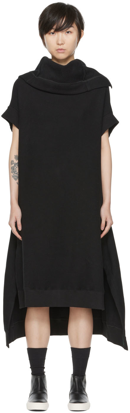 Regulation Yohji Yamamoto Black Fleece Midi Dress Regulation Yohji