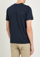 Belstaff Logo-appliquéd Cotton T-shirt Navy