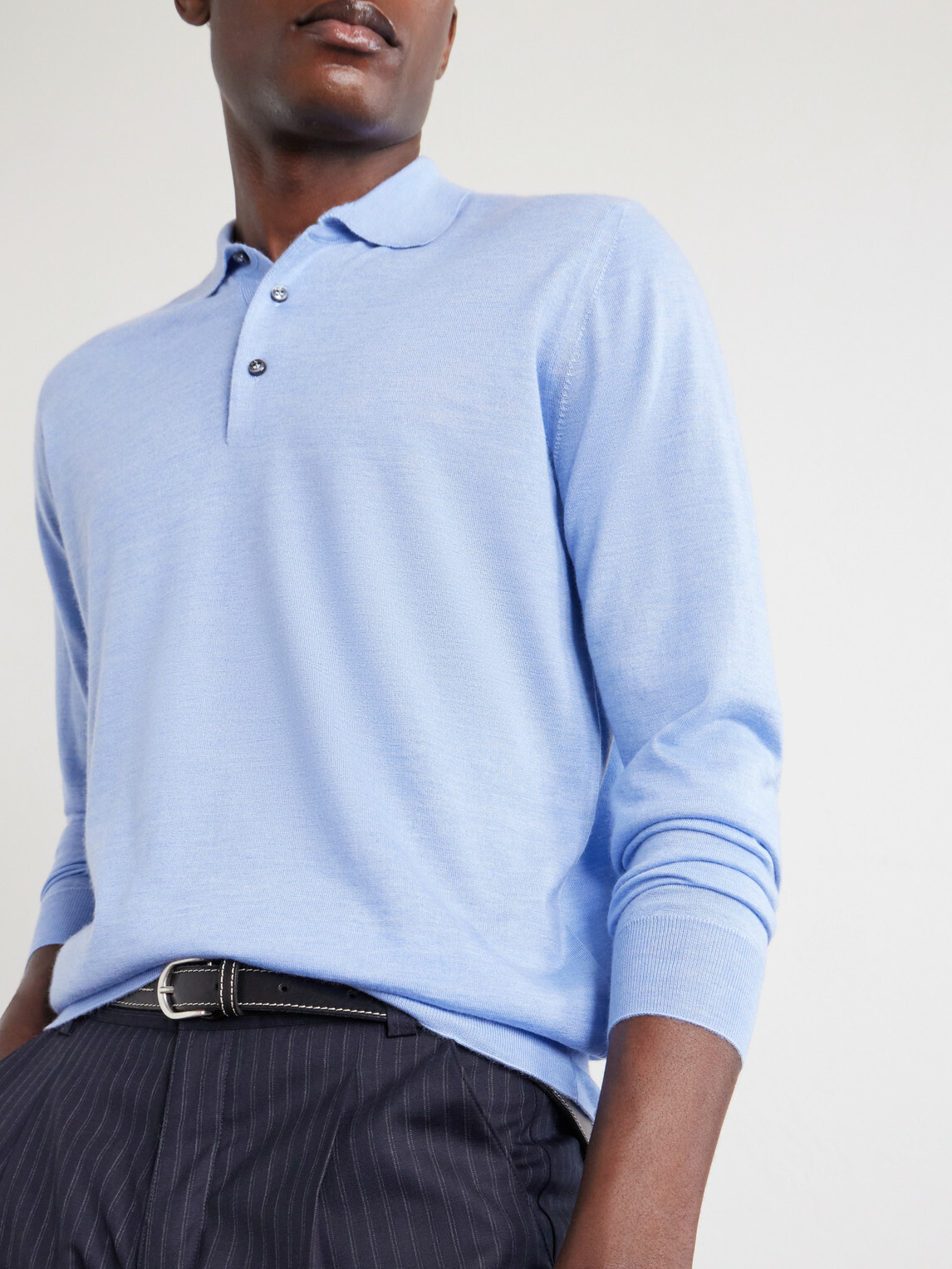 FEDELI - Sportman Cashmere and Silk-Blend Polo Shirt - Blue