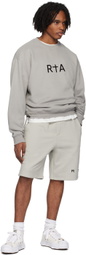 RTA Gray Flocked Sweatshirt