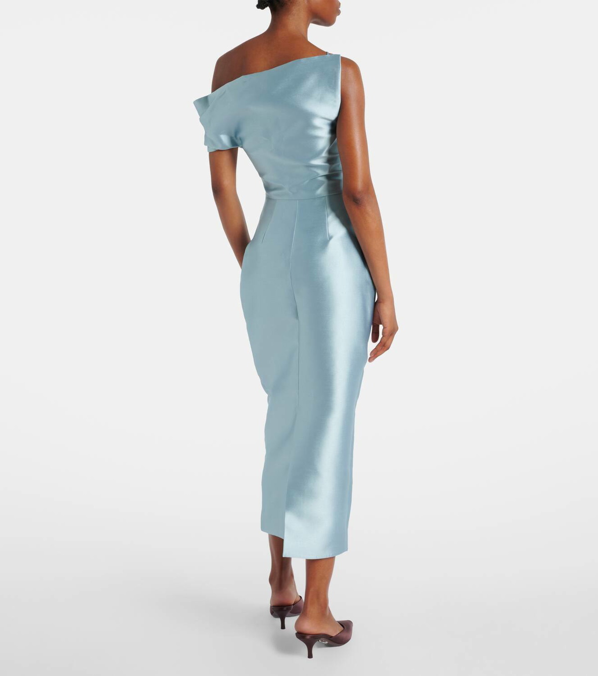 Solace London Ellison satin cocktail dress
