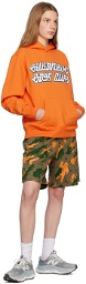 Billionaire Boys Club Orange Cursive Logo Hoodie