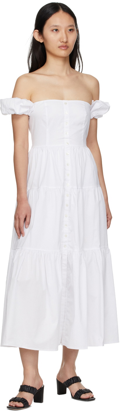 Staud White Elio Dress