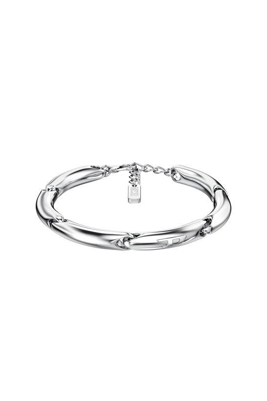 Photo: Diesel Stainless steel chain bracelet - Bracelets - Unisex - Silver